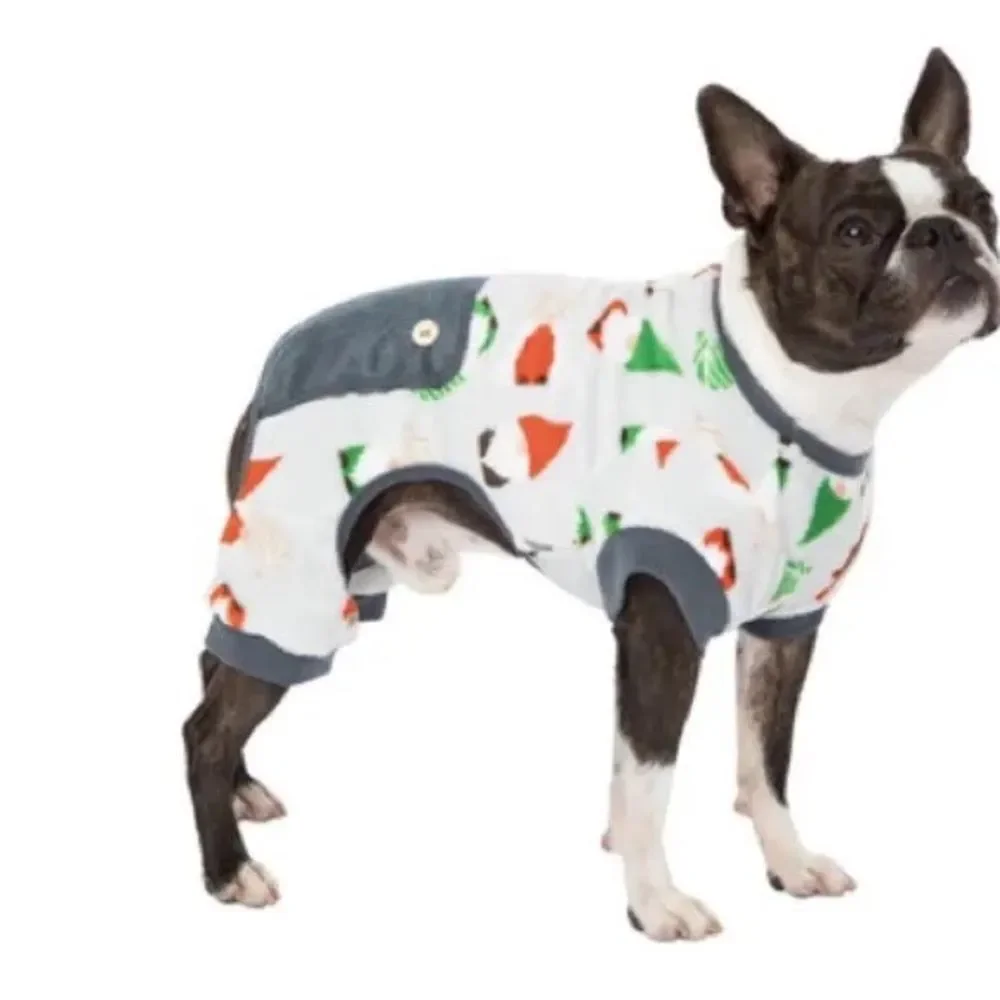 Dog Pajamas Christmas Holiday Gnomes size Medium Soft Cute
